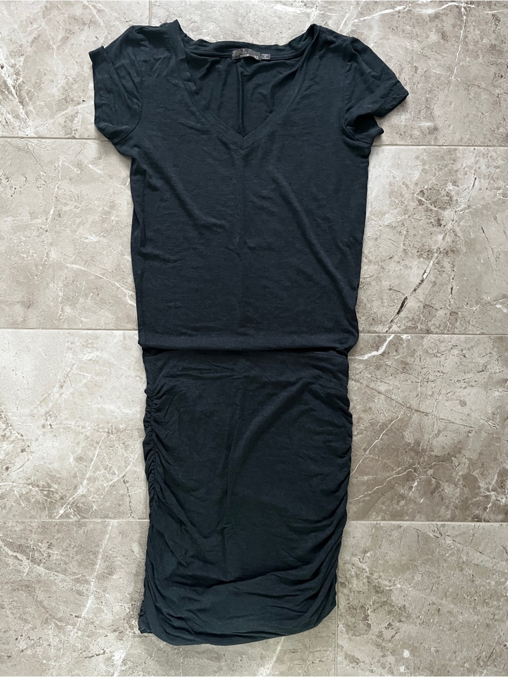 Prana blue/gray V-Neck Short Sleeve Tee Dress